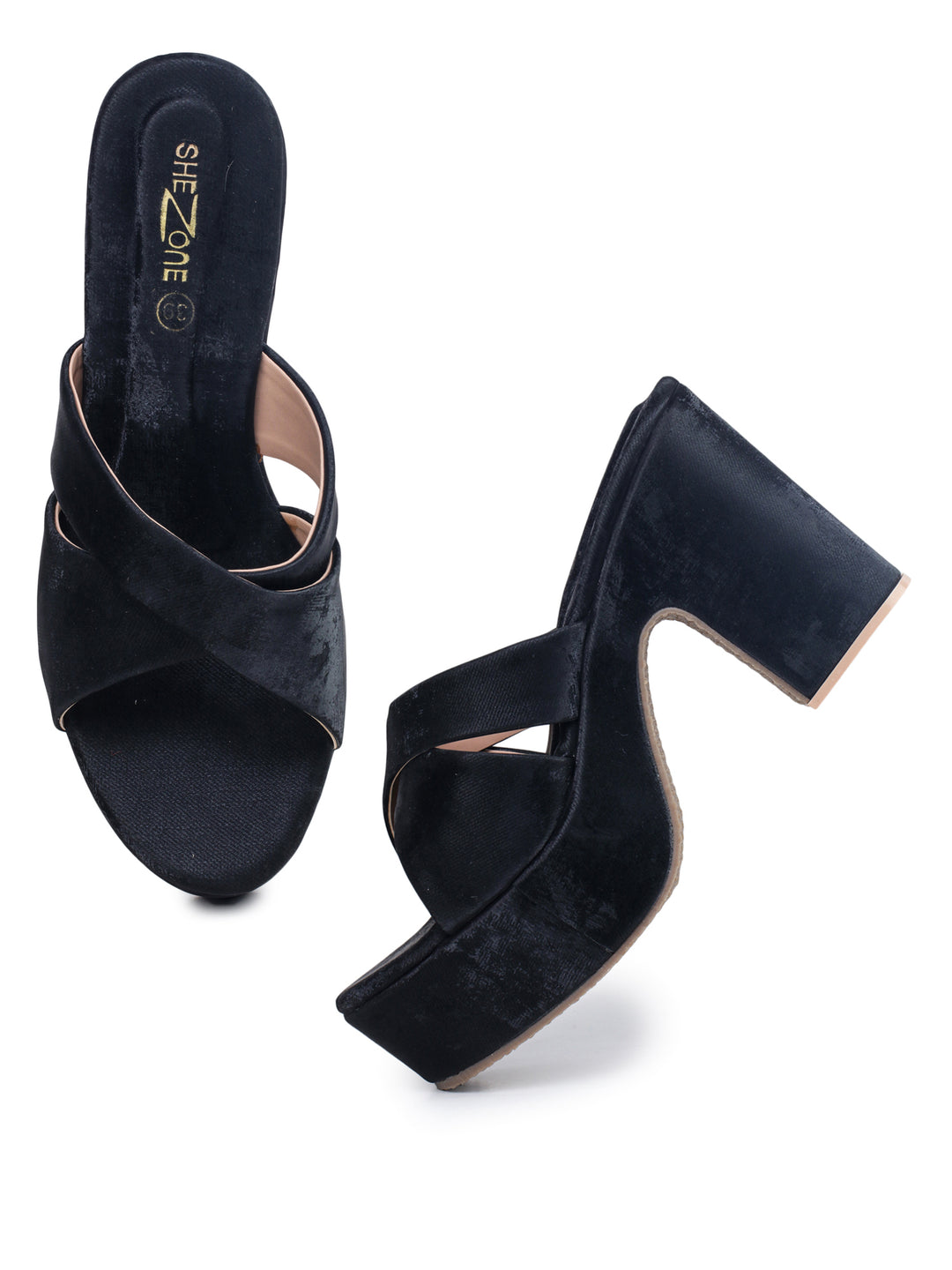 Shezone Black Women Heels