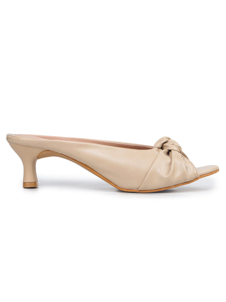 Shezone Beige Women Heels