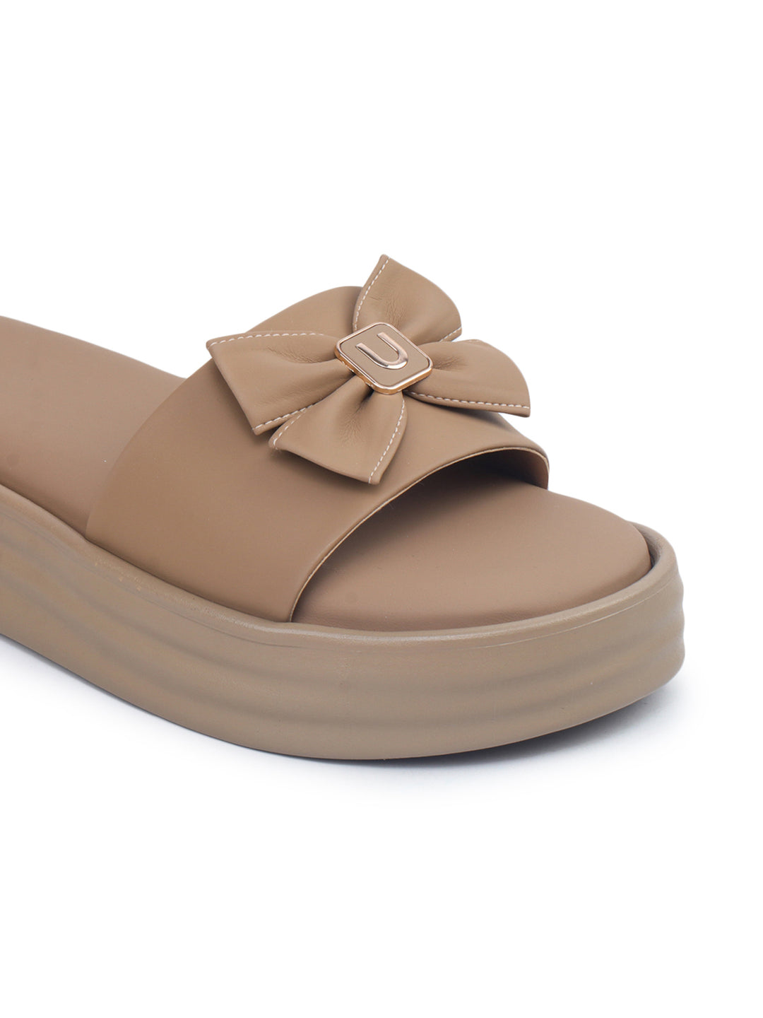 Shezone Beige Women Heels