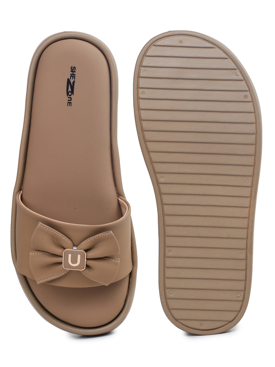 Shezone Beige Women Heels