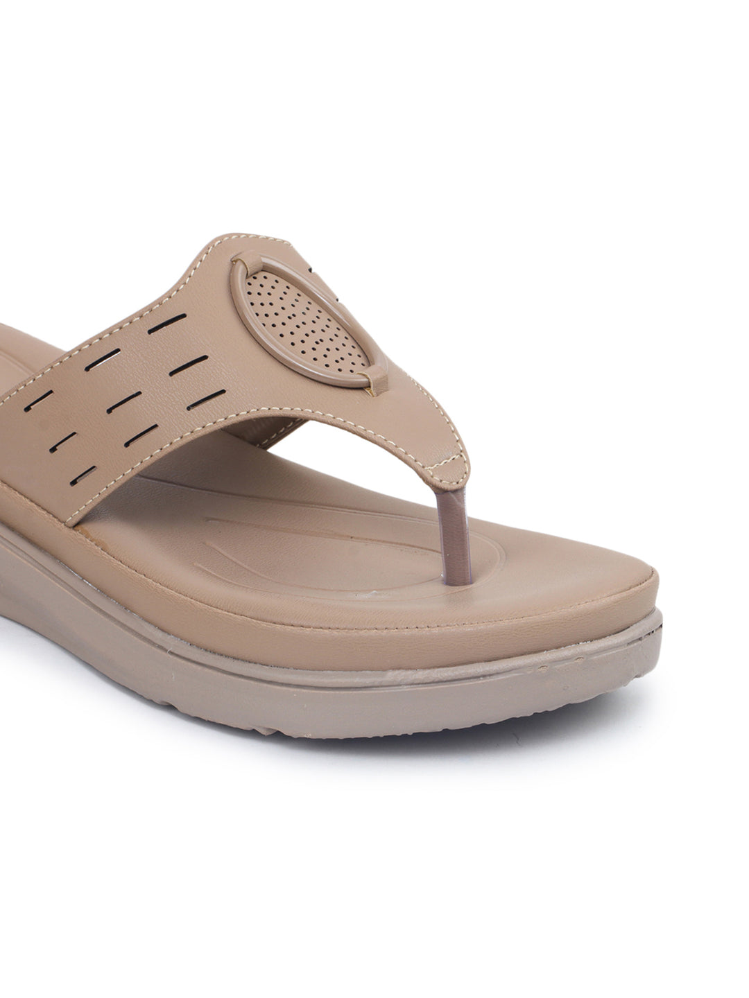 Shezone Beige Women Heels