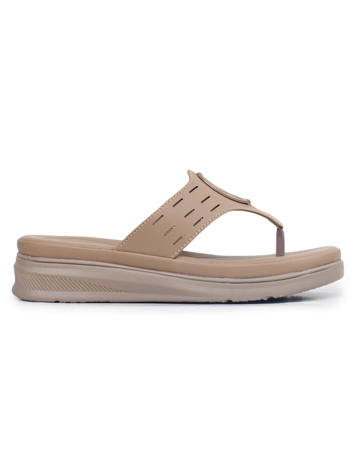 Shezone Beige Women Heels