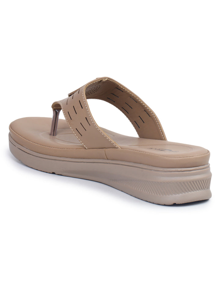 Shezone Beige Women Heels