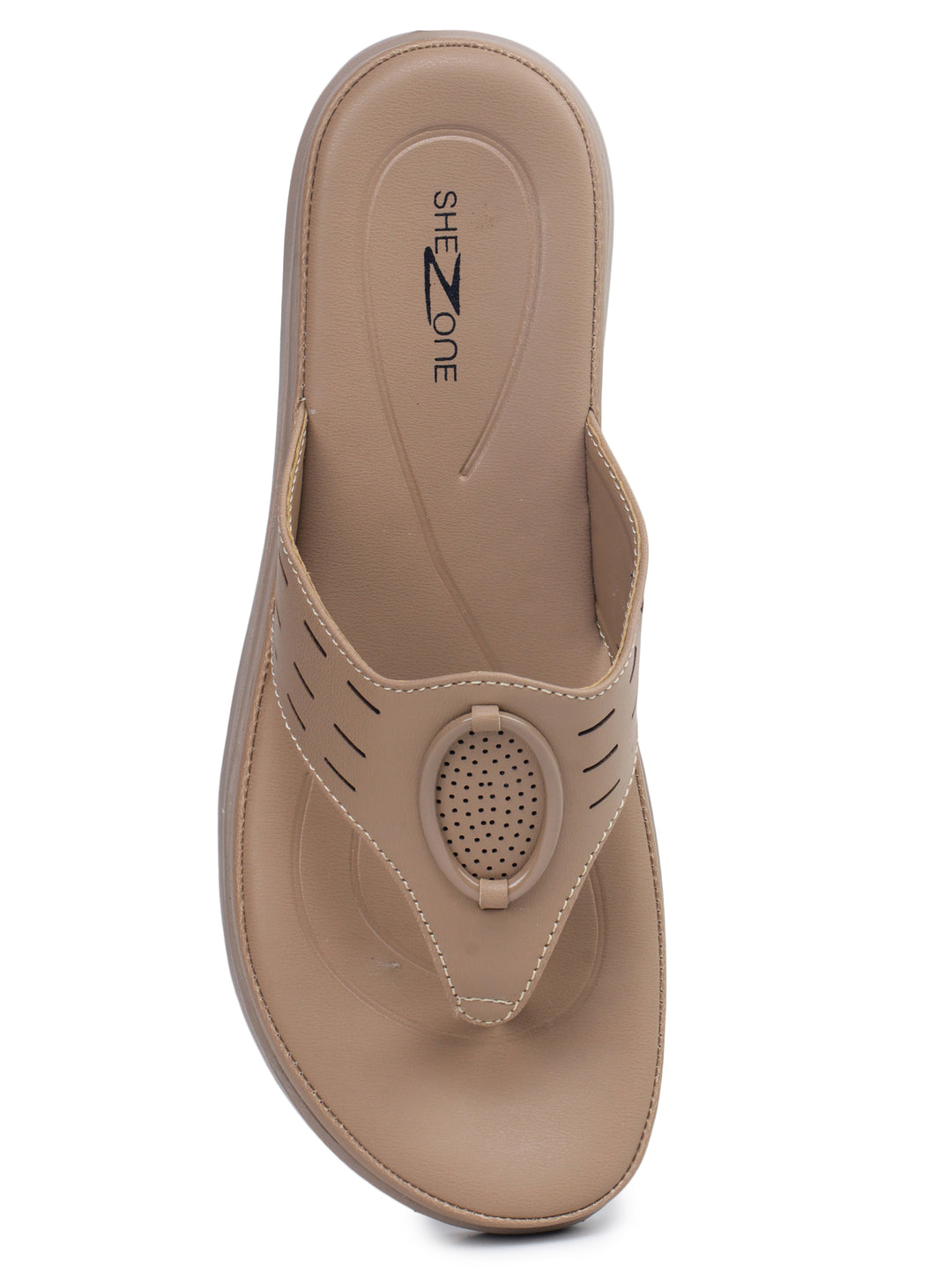 Shezone Beige Women Heels