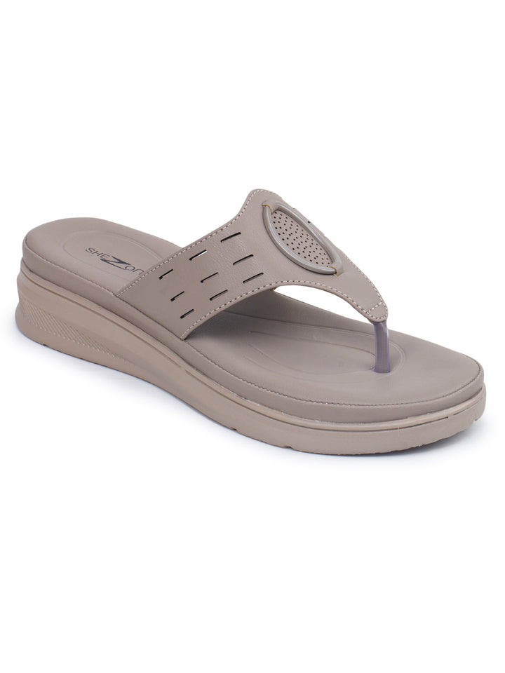 Shezone Khaki Women Heels