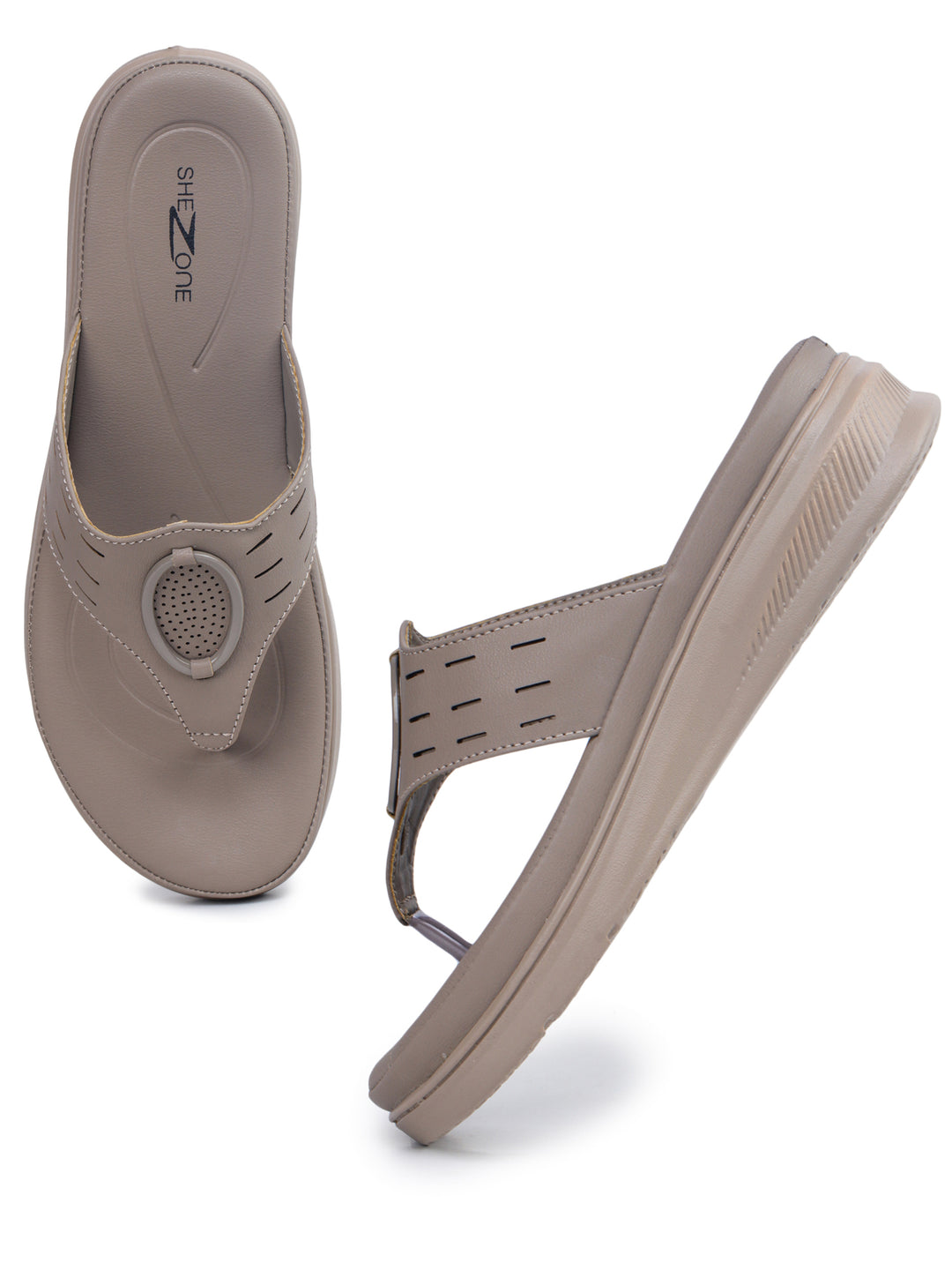 Shezone Khaki Women Heels