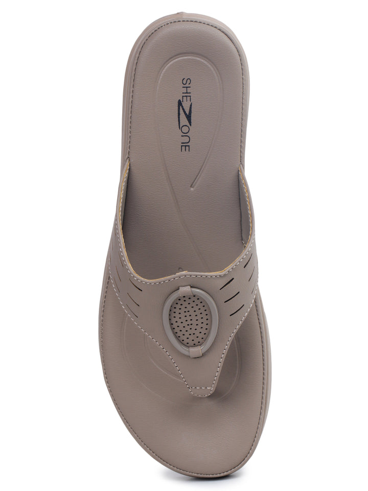 Shezone Khaki Women Heels