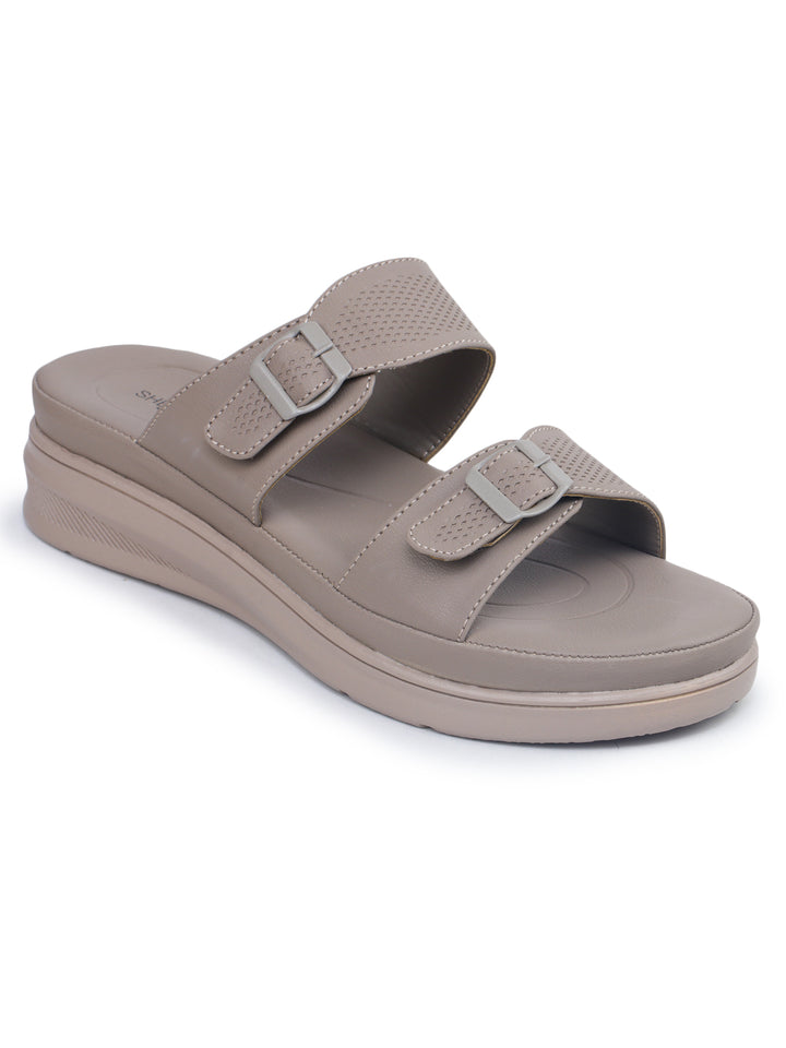 Shezone Khaki Women Heels