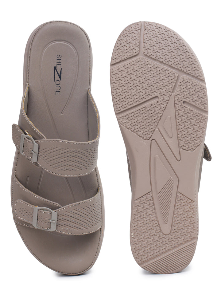 Shezone Khaki Women Heels