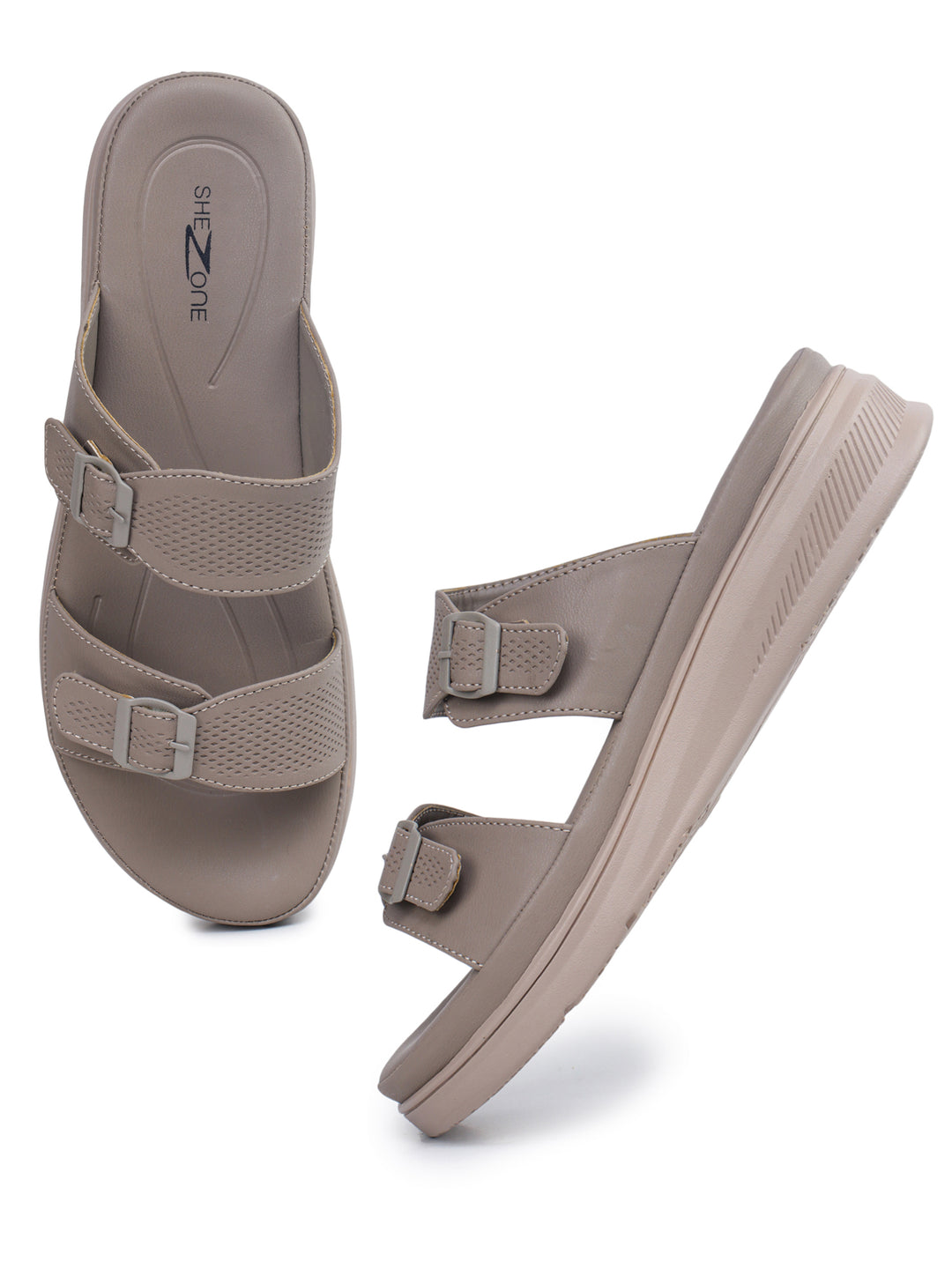 Shezone Khaki Women Heels