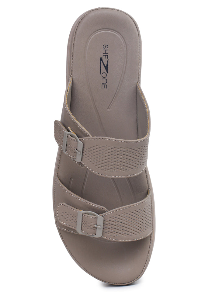 Shezone Khaki Women Heels