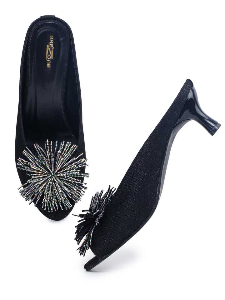 Shezone Black Women Heels