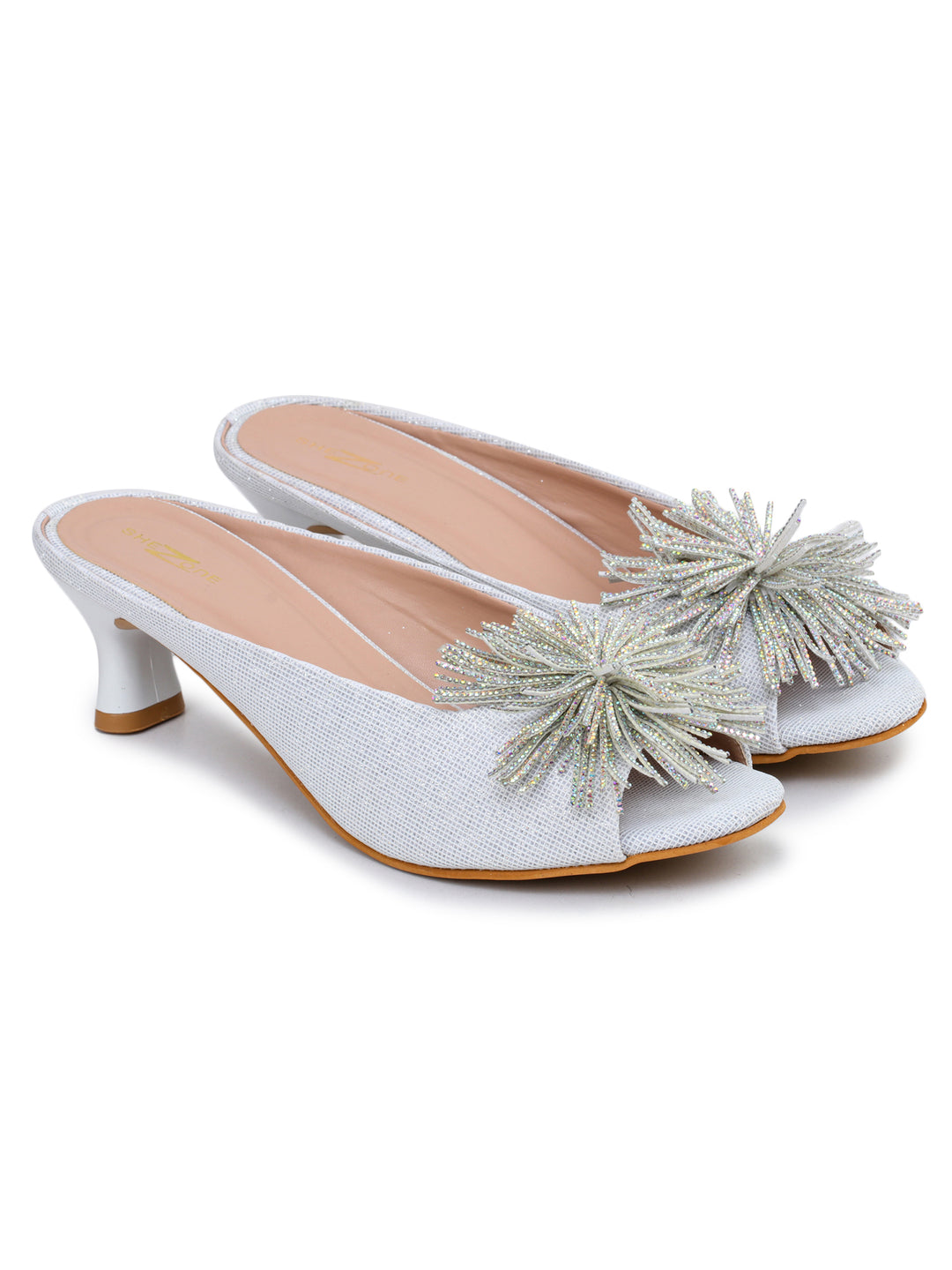 Shezone White Women Heels