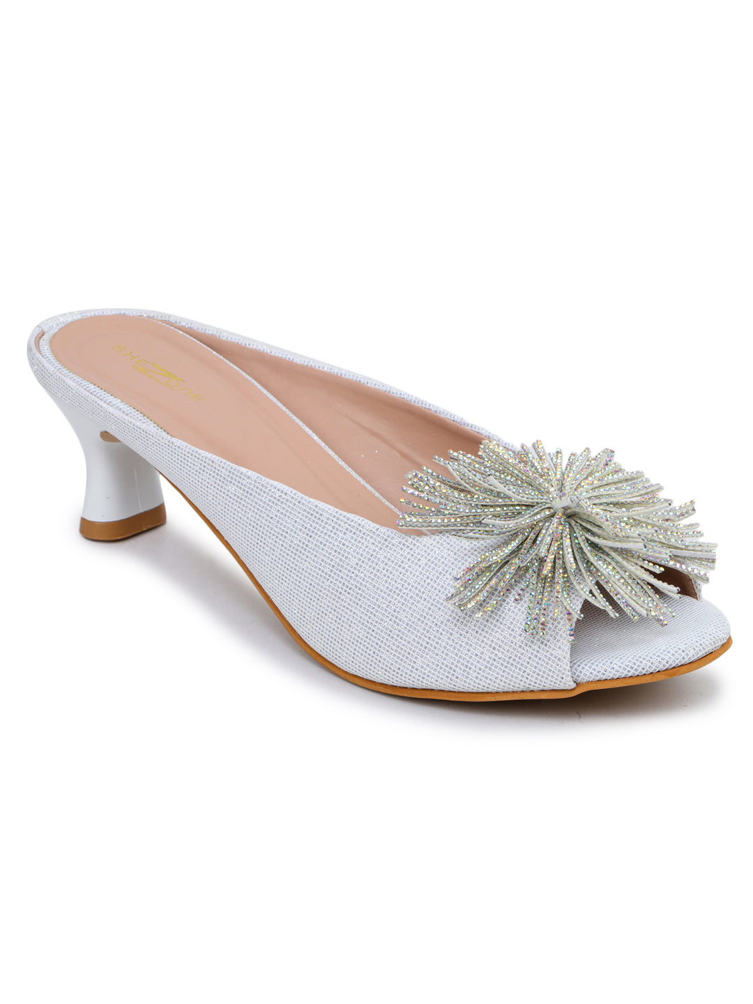 Shezone White Women Heels