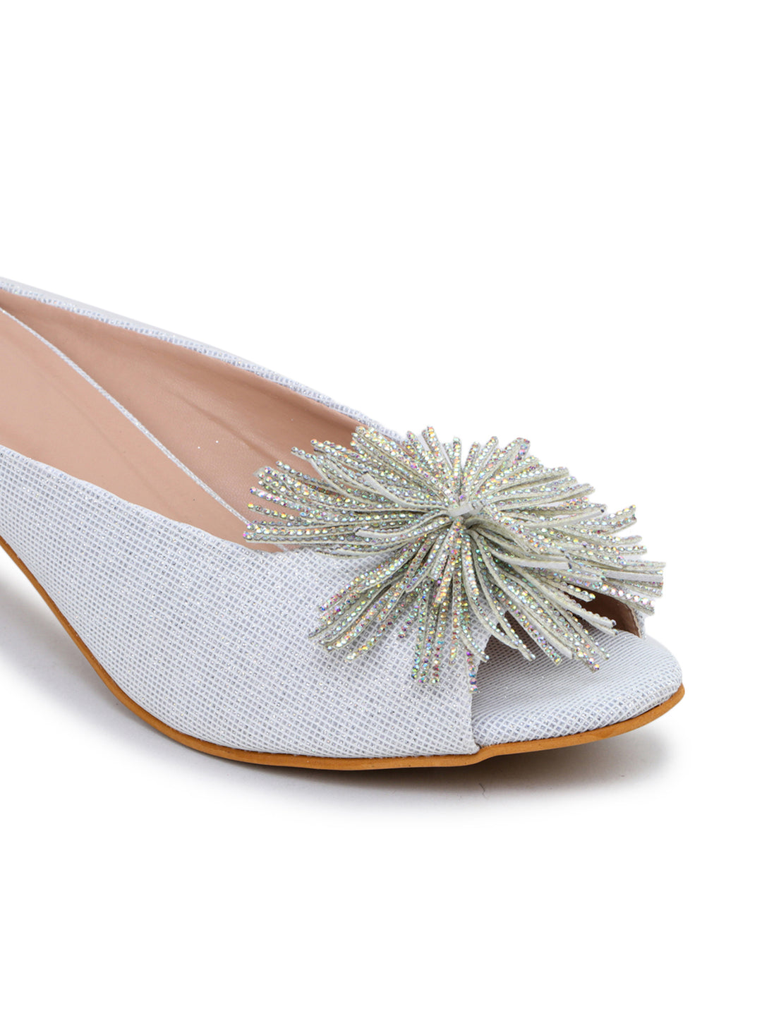 Shezone White Women Heels
