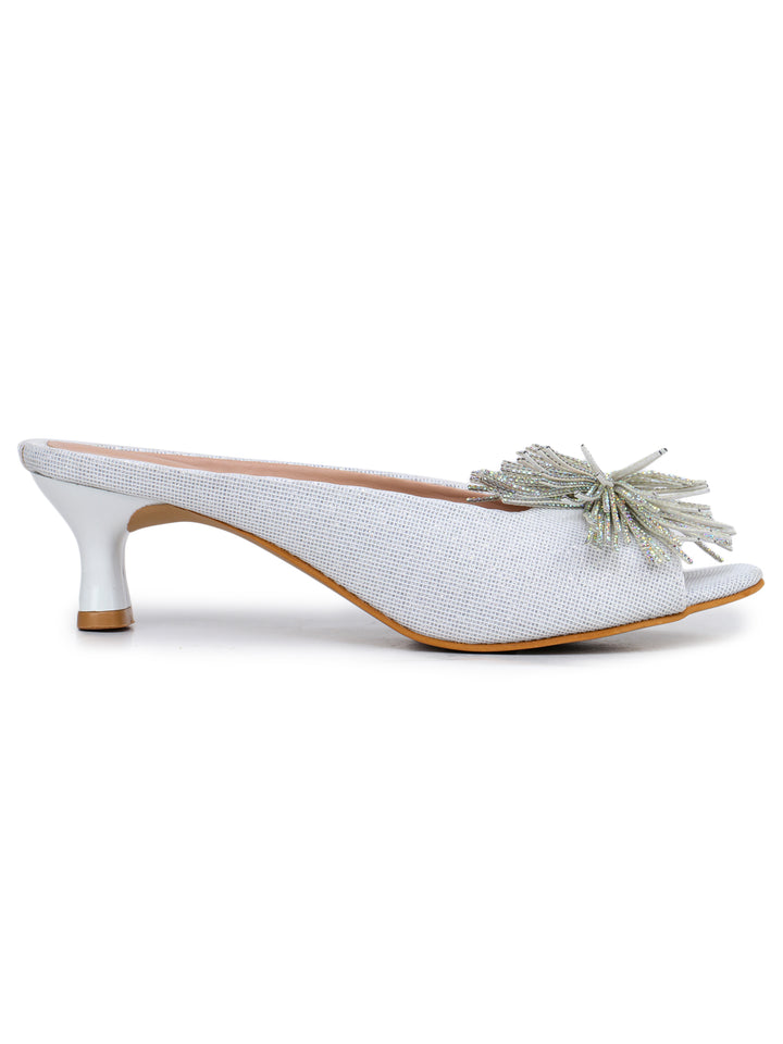 Shezone White Women Heels
