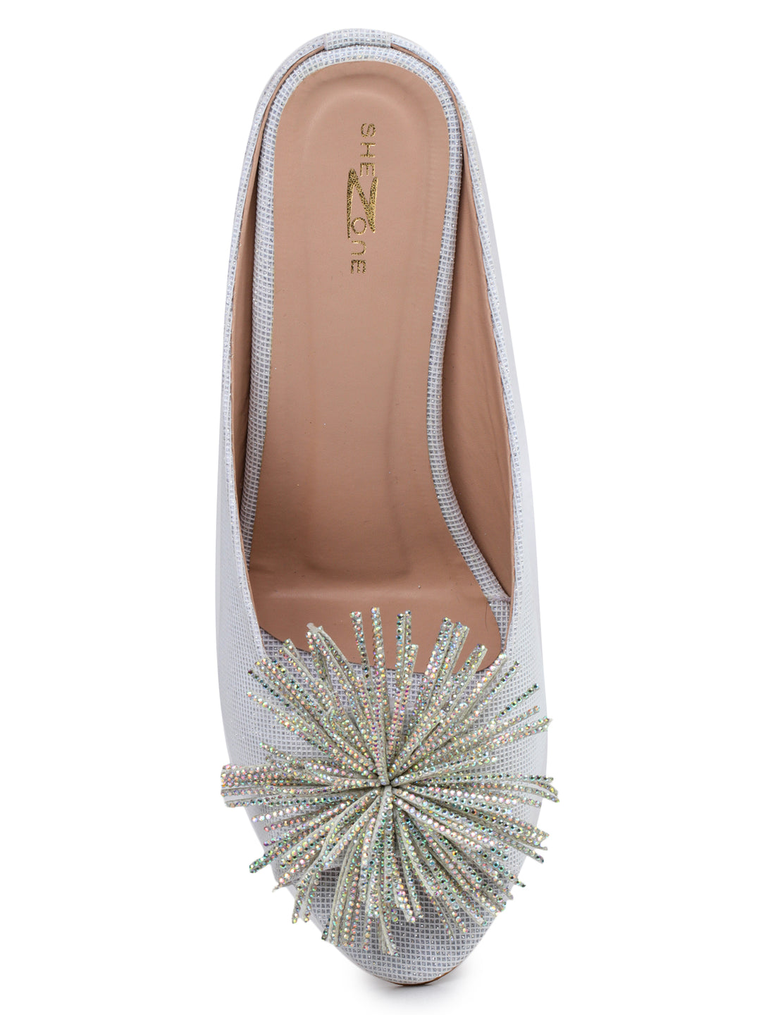 Shezone White Women Heels
