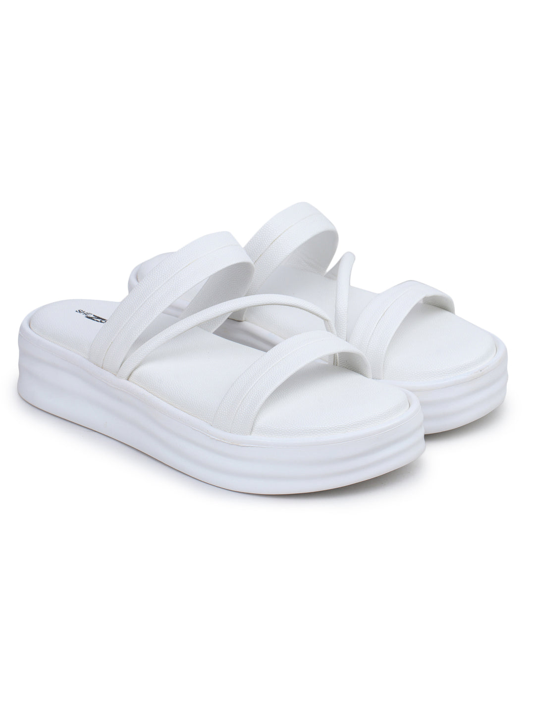 Shezone White Women Heels