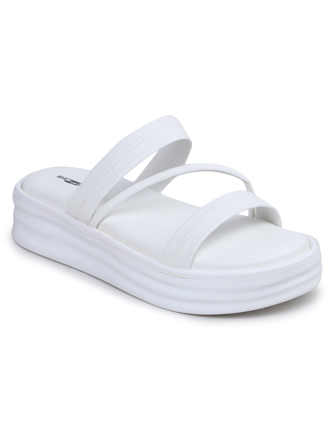 Shezone White Women Heels