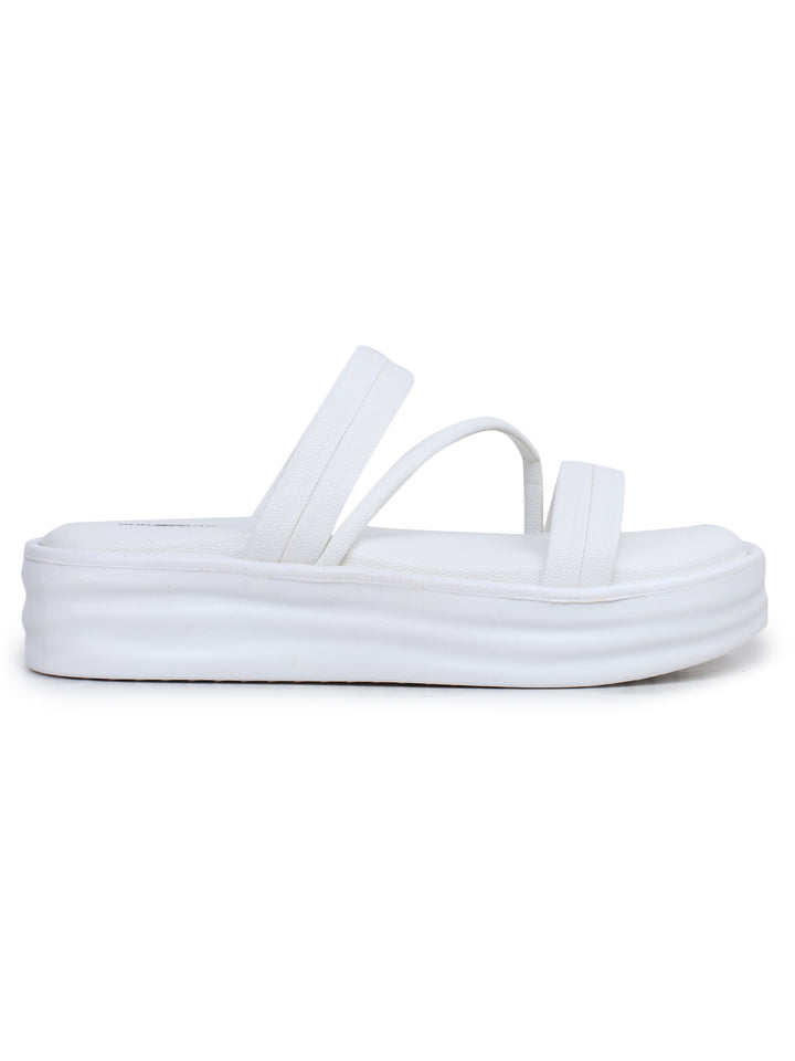 Shezone White Women Heels