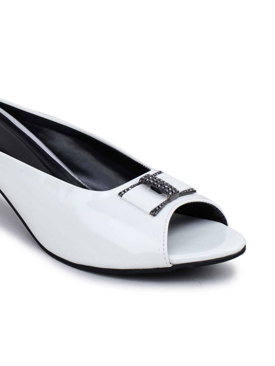 Shezone White Women Heels
