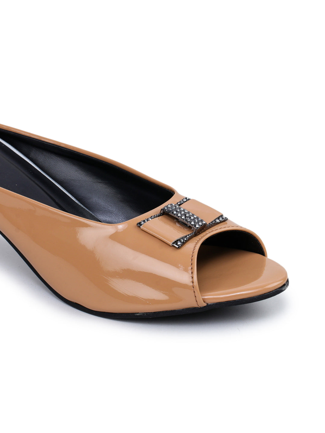 Shezone Beige Women Heels