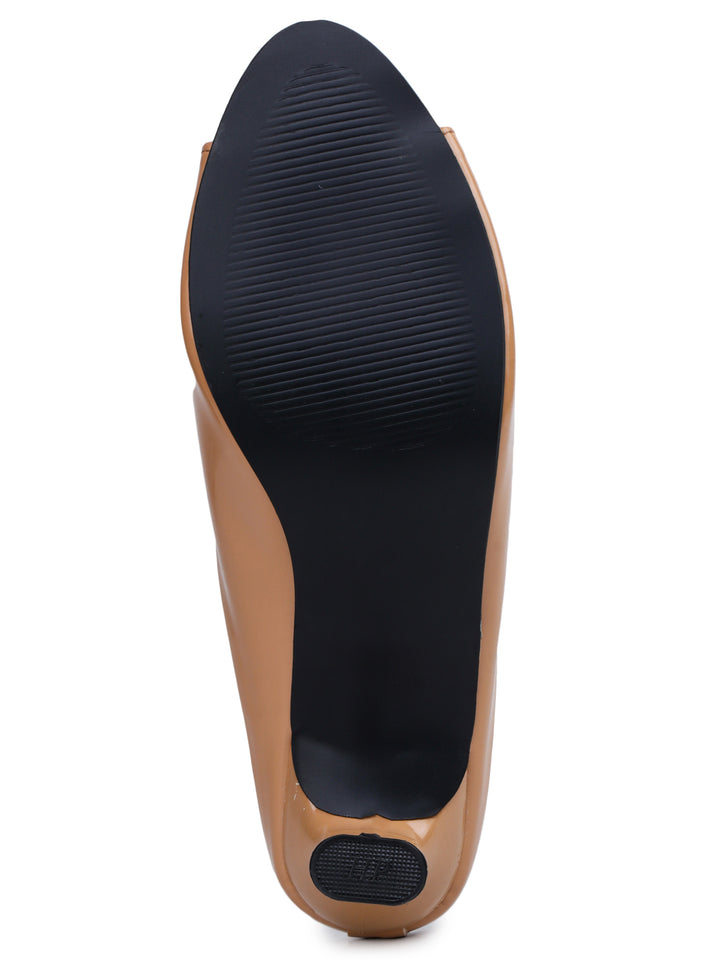 Shezone Beige Women Heels