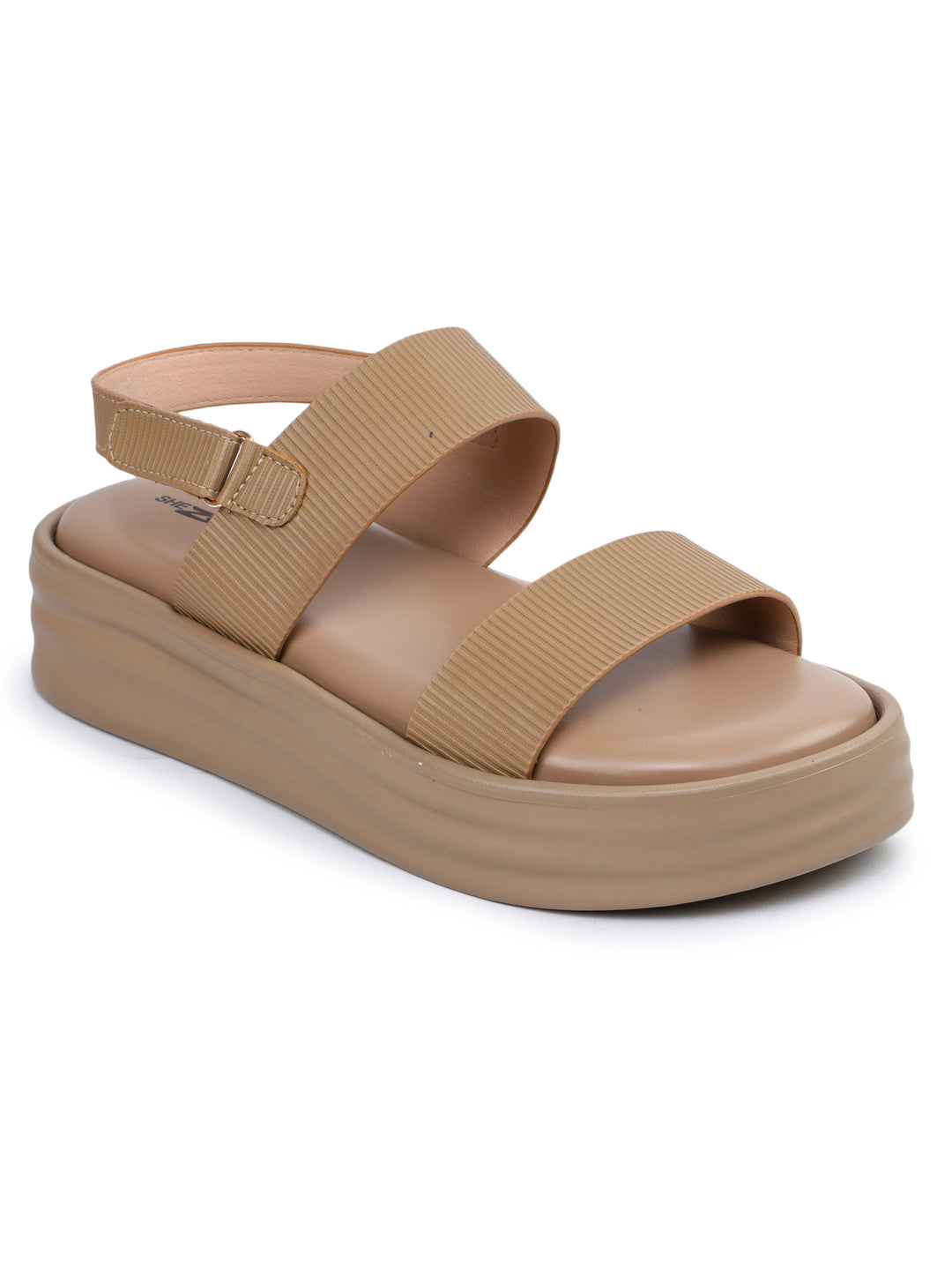 Shezone Beige Women Heels