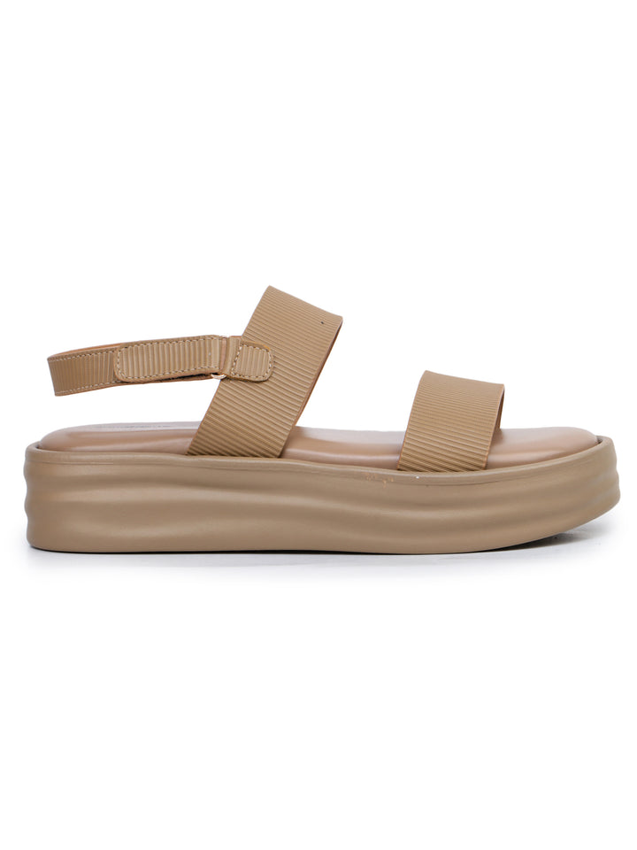 Shezone Beige Women Heels