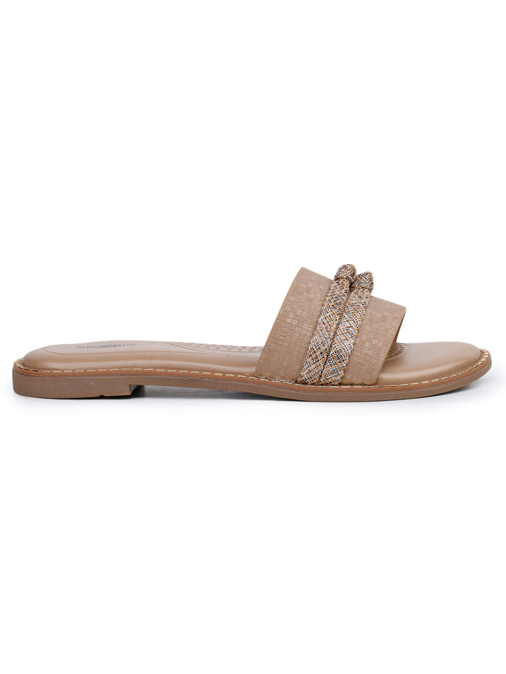 Shezone Beige Women Flats