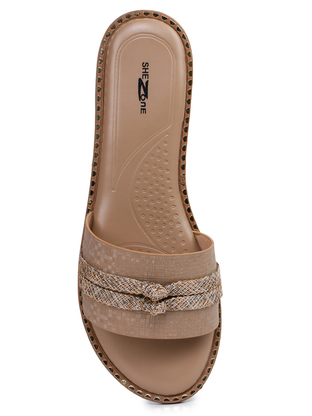 Shezone Beige Women Flats