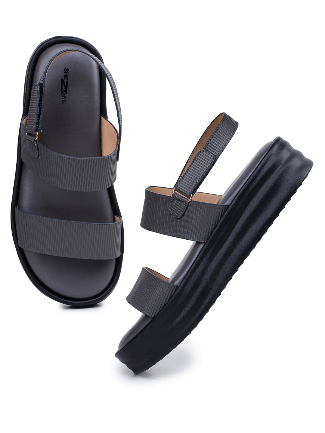 Shezone Grey Women Heels
