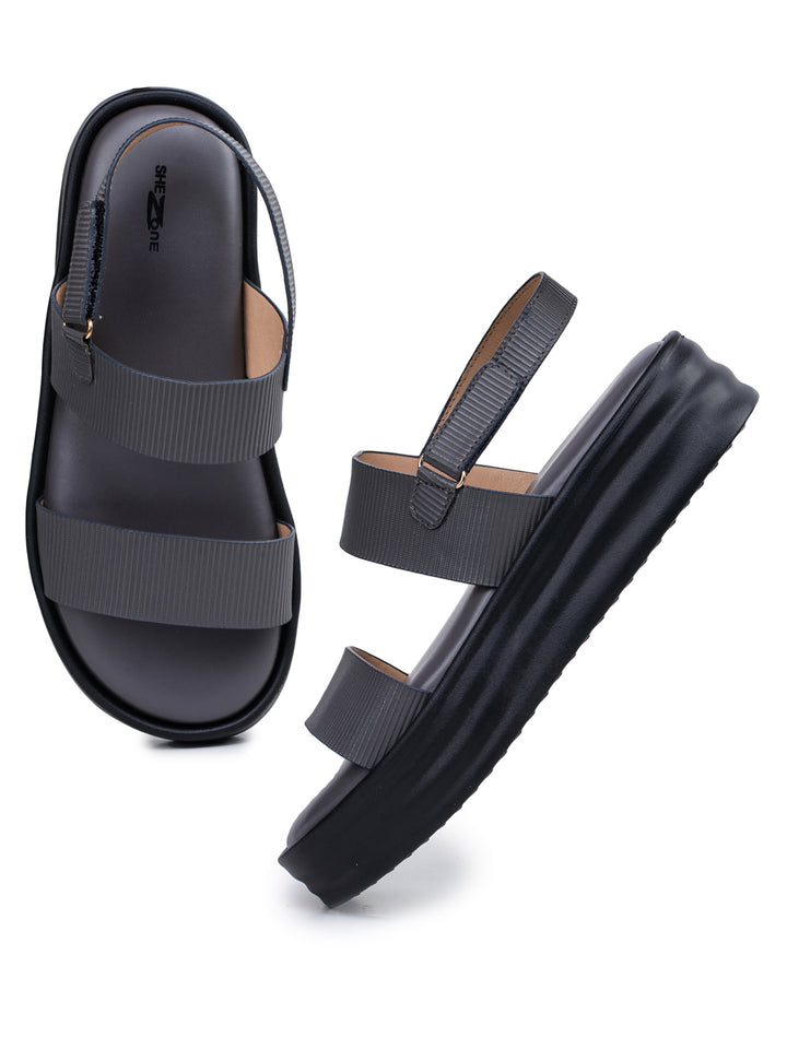 Shezone Grey Women Heels