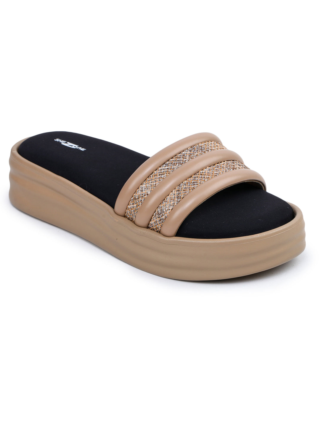 Shezone Beige Women Heels