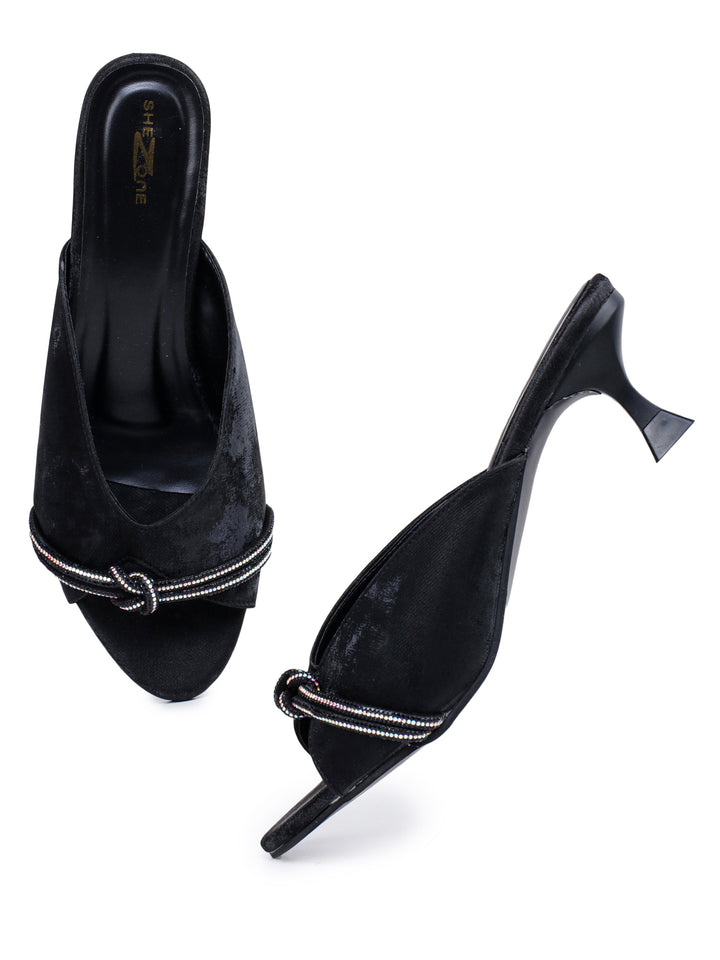 Shezone Black Women Heels