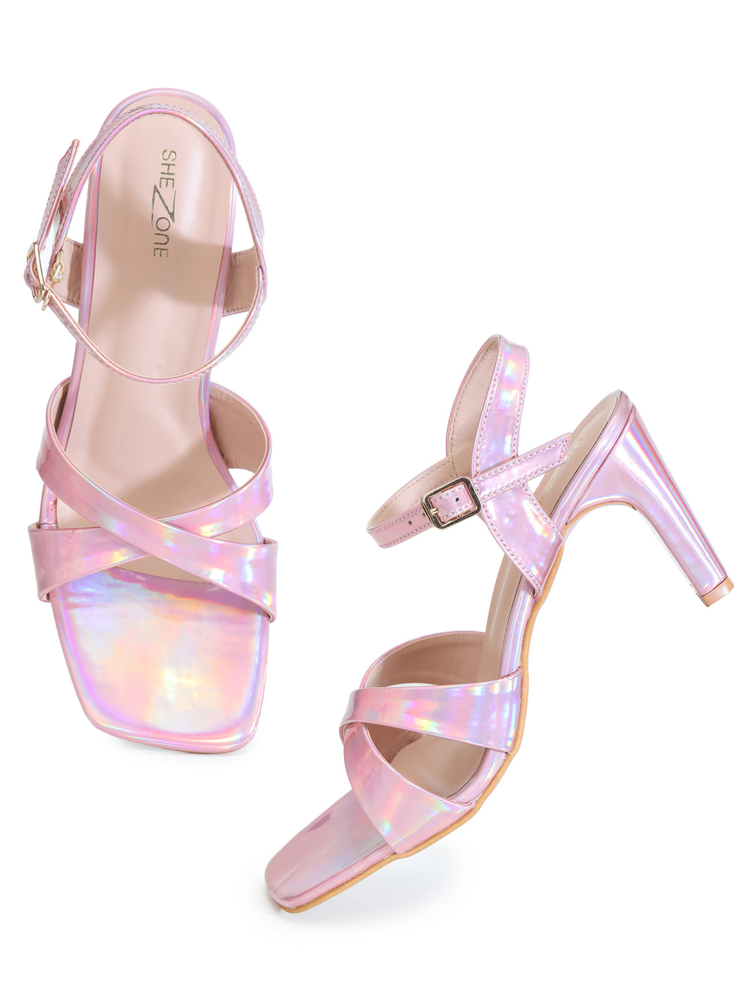 Shezone Pink Women Heels
