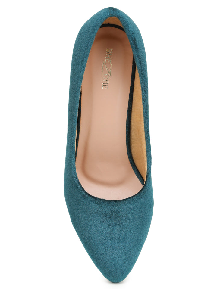Shezone BottleGreen Women Heels