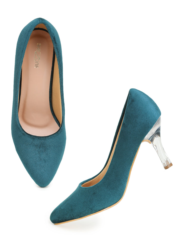 Shezone BottleGreen Women Heels