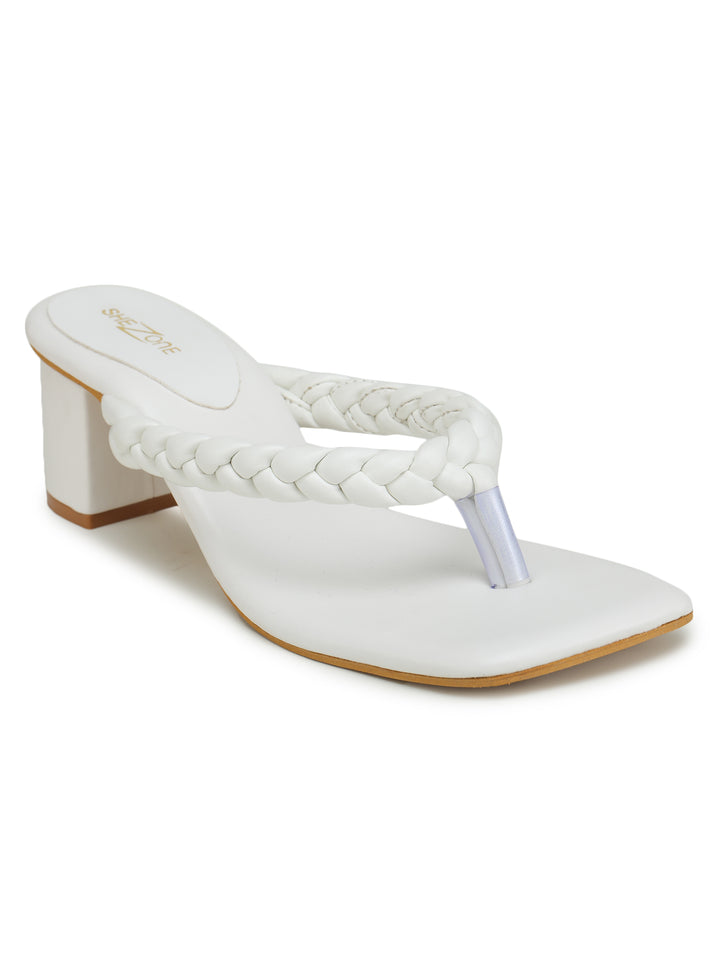 Shezone white Women Heels