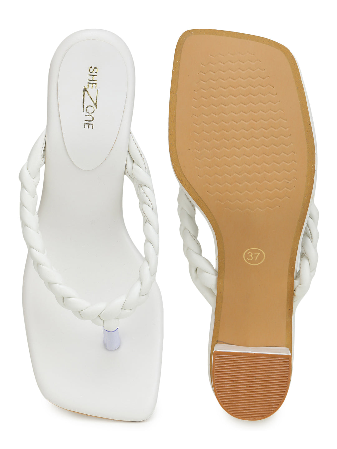 Shezone white Women Heels