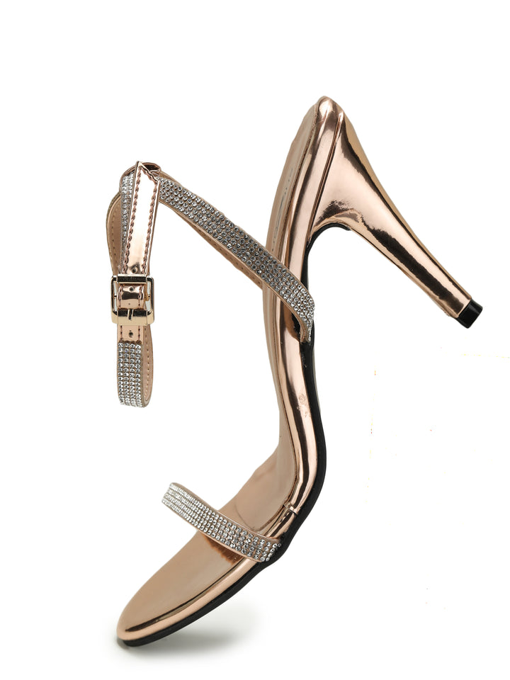 Shezone Rose Gold Women Heels