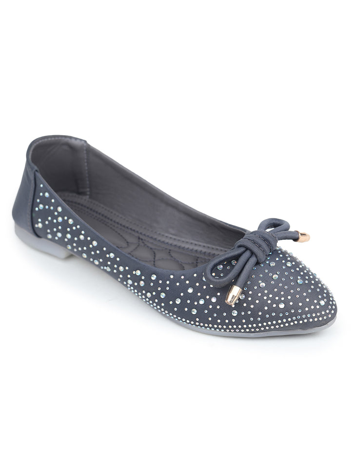 Shezone Grey Women Flats
