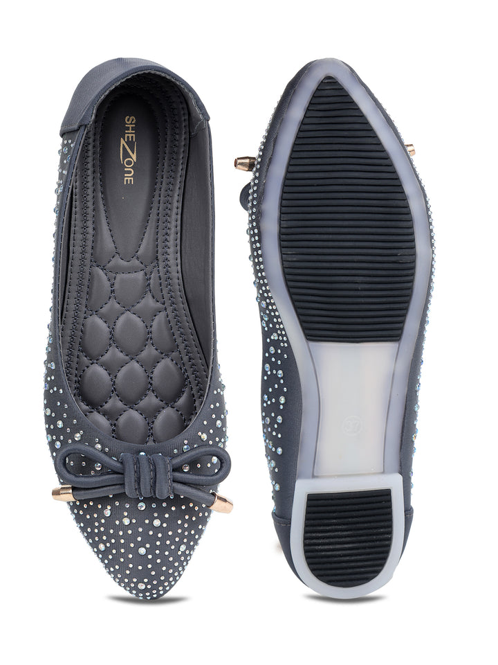Shezone Grey Women Flats