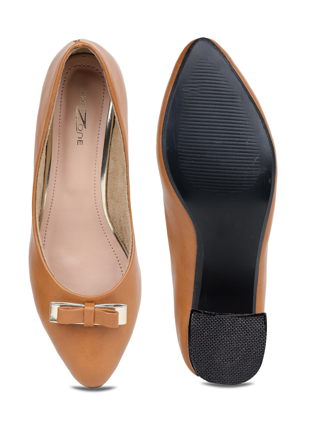 Shezone  Tan  Women Heels
