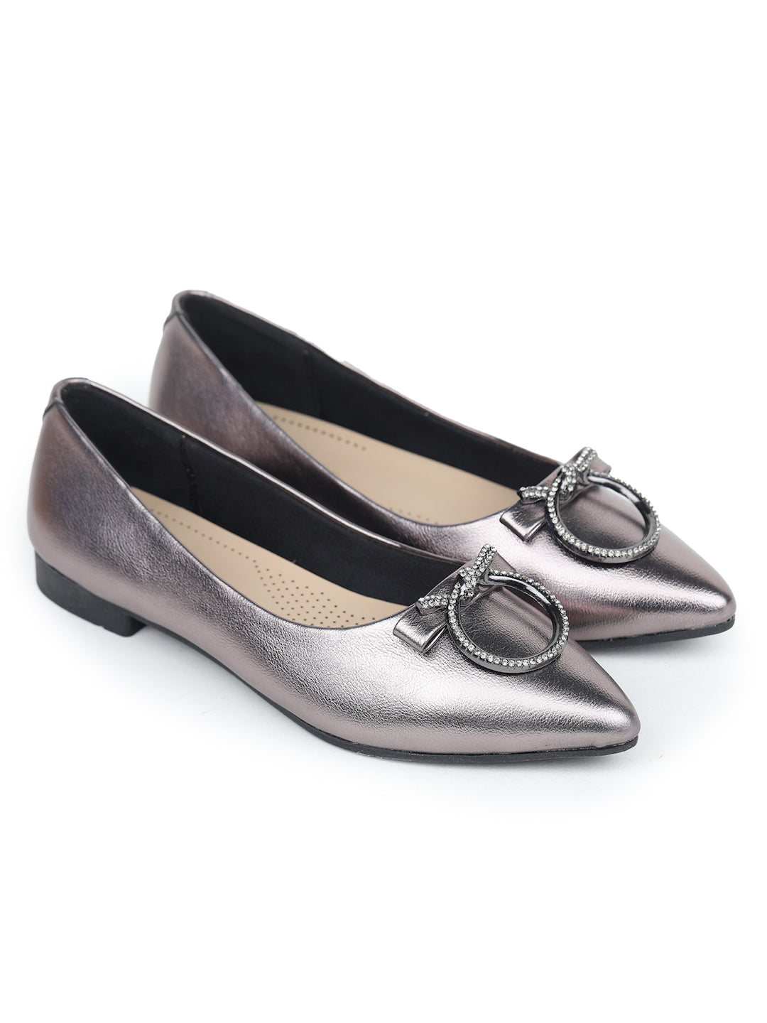 Shezone Grey Women Flats