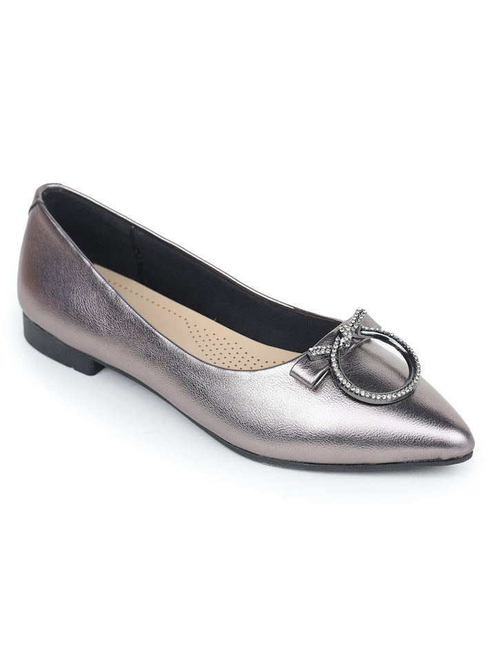 Shezone Grey Women Flats