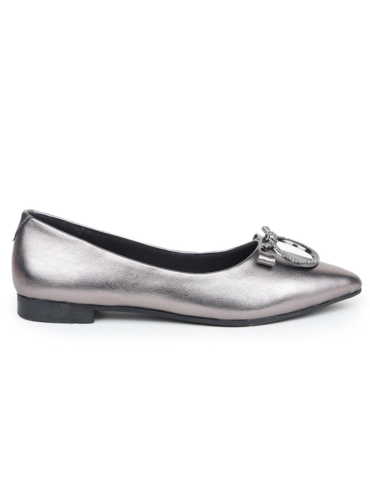 Shezone Grey Women Flats