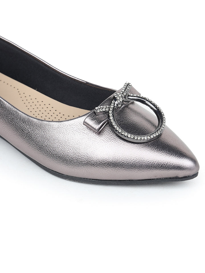 Shezone Grey Women Flats