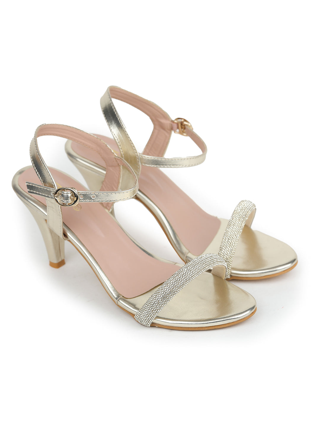 Shezone Golden Women Heels