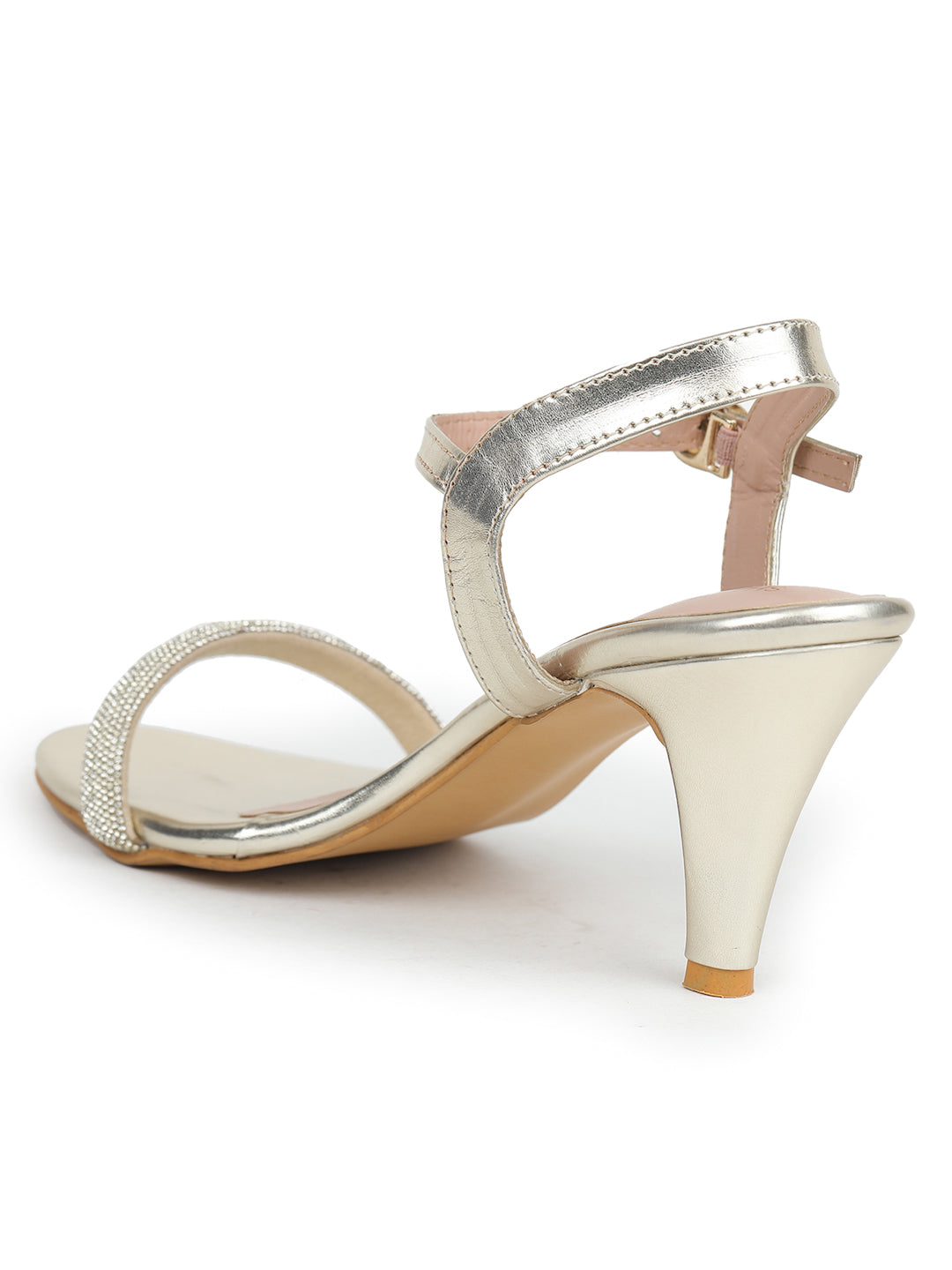 Shezone Golden Women Heels